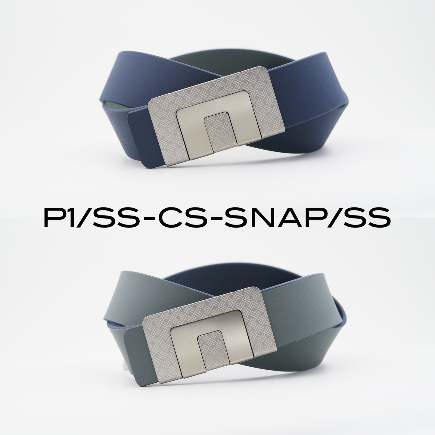 MIN BELT - SILVER P1 BUCKLE, CASUAL STRAP